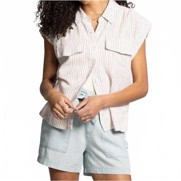 NEW THREAD & SUPPLY lydia top in white - Picture 1 of 5